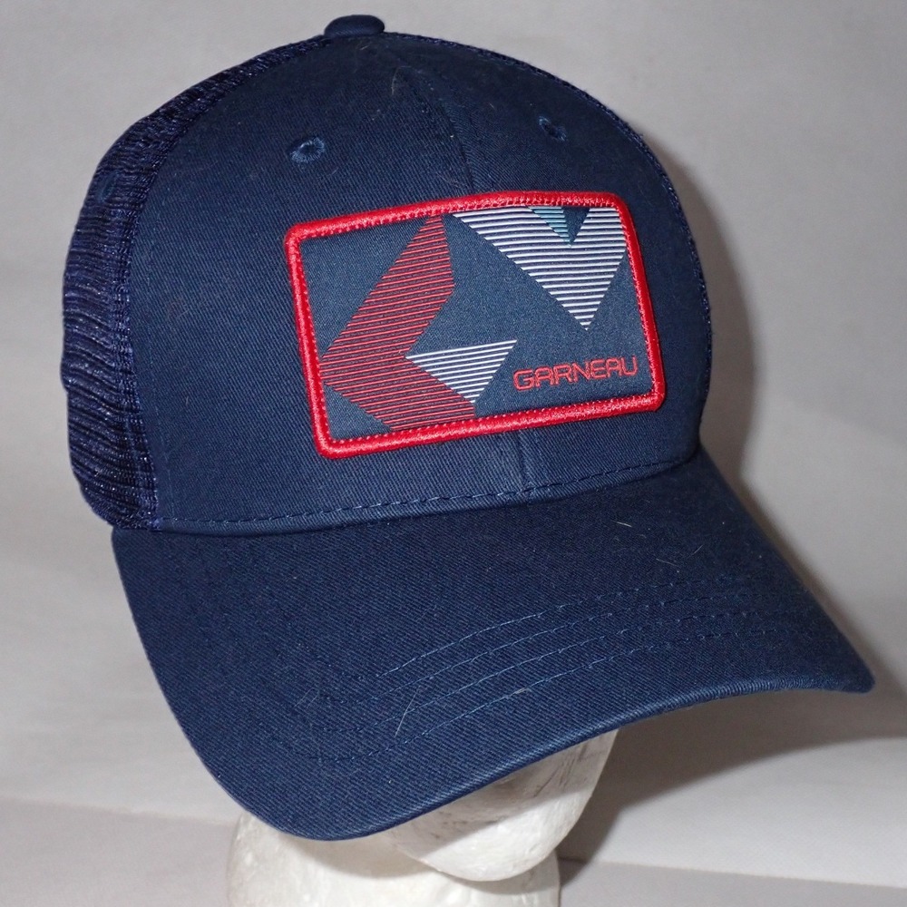 Garneau Men's Navy Blue Mesh Back Trucker Hat Snapback One Size